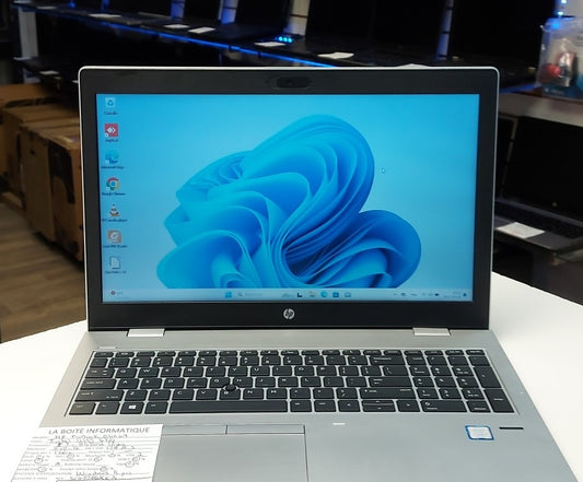 Laptop HP ProBook 650 G4 i7-8550u 1,8ghz 16Go SSD 128Go M.2 HDD 1TB DVD 15,6po HDMI (voir photo) garantie 6 mois + tx
