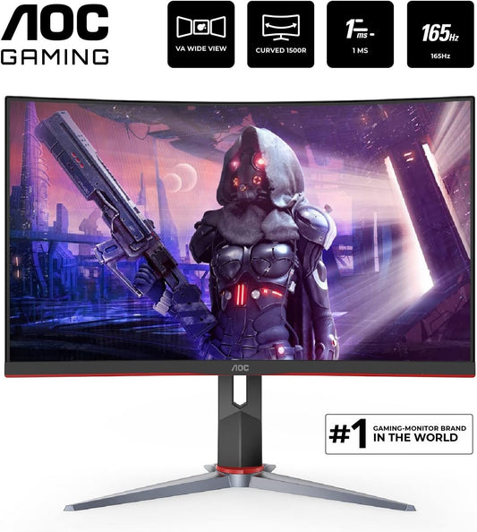 [NEUF] Moniteur Gaming 27po Incurvé AOC C27G2 165Hz 27in Curved Gaming Monitor