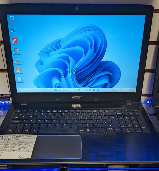 Laptop Acer Aspire E5-575 15,6 pouces i5-7200u 2,7GHz 8Go SSD 256Go HDMI garantie 6 mois + tx