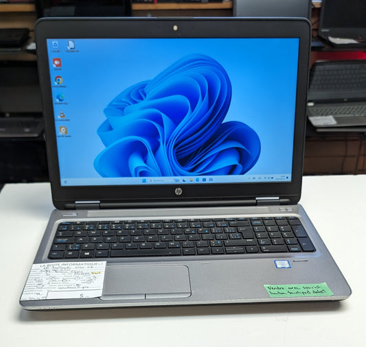 Laptop HP ProBook 650 G2 i7-7600u 2,4ghz 16Go SSD Neuf 512Go NVMe 15,6po garantie 6 mois + tx