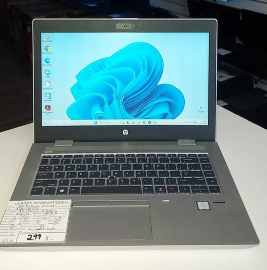 Laptop HP ProBook 640 G4 i5-7300u 2,71ghz 16Go SSD 128 M.2 HDD 500Go HDMI garantie 6 mois + tx