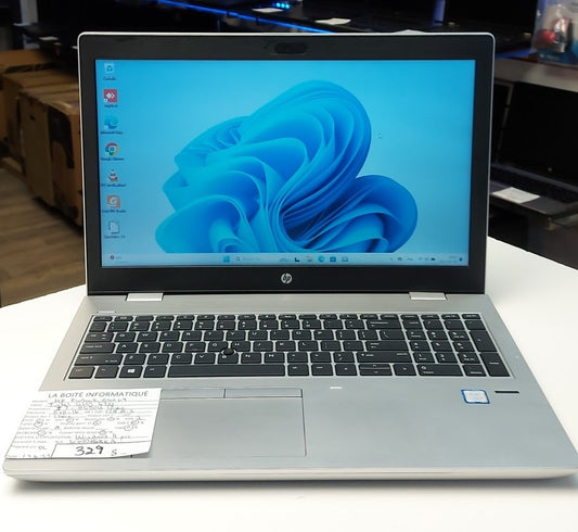 Laptop HP ProBook 650 G4 i7-8550u 1,8ghz 16Go SSD 128Go M.2 HDD 1TB DVD 15,6po HDMI garantie 6 mois + tx