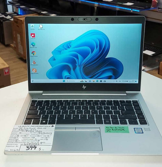 Laptop HP EliteBook 840 G5 BATTERIE NEUVE  i7-8550U 1,8GHz 16Go Ram SSD 512Go 14po HDMI garantie 6 mois + tx