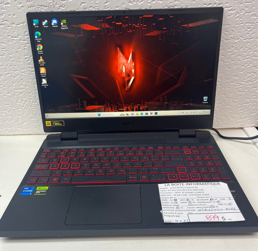 Laptop Gaming Acer Nitro 5 NVMe 1TB NEUF 15,6po i5-12450H 2,5GHz 16Go RTX 3050 4Go garantie 6 mois + tx