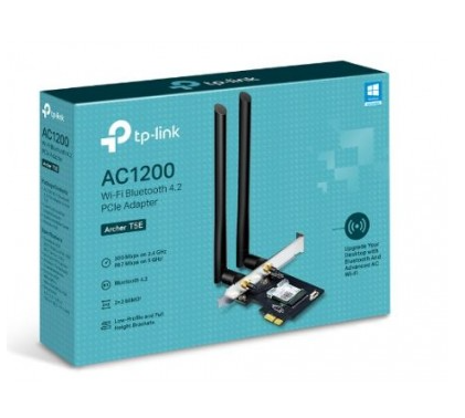 Carte Réseau Wi-Fi Bluetooth TP-Link Archer T5E AC1200 4.2 PCIe Adapter
