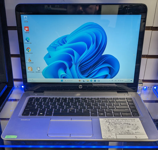 Laptop HP EliteBook 840 G3 Touch Screen i7-6600U 16Go SSD 128Go M.2 garantie 6 mois + tx