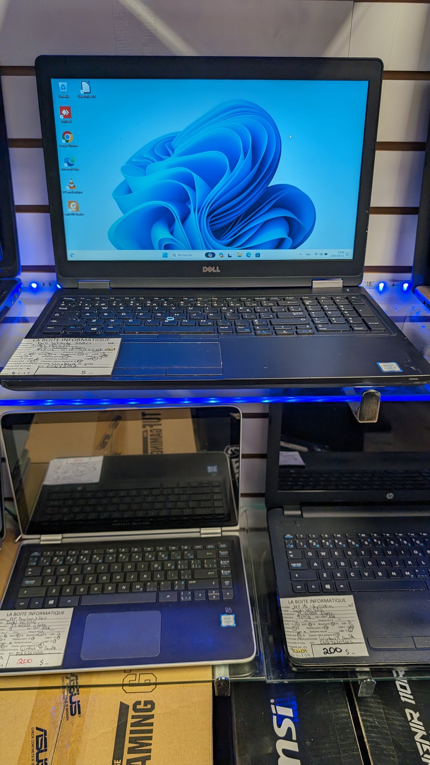 Laptop Dell Latitude 5580 512Go NVMe NEUF i5-7200U 16Go 15,6po HDMI garantie 6 mois + tx