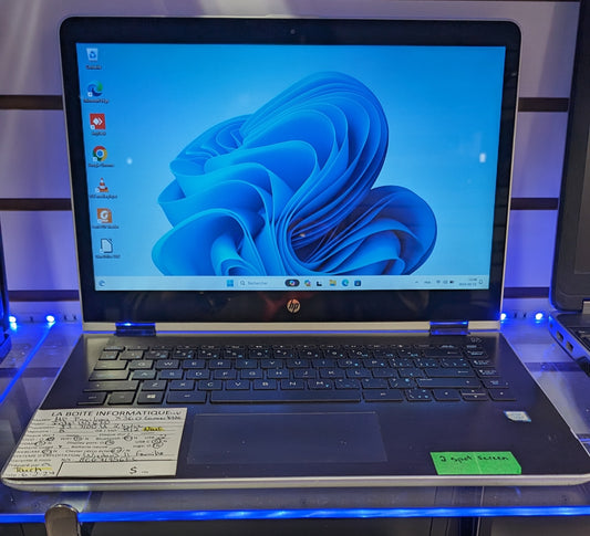 Laptop HP Pavilion x360 SSD NEUF 512Go i3-7100U 8Go Touch Screen Convertible garantie 6 mois + tx