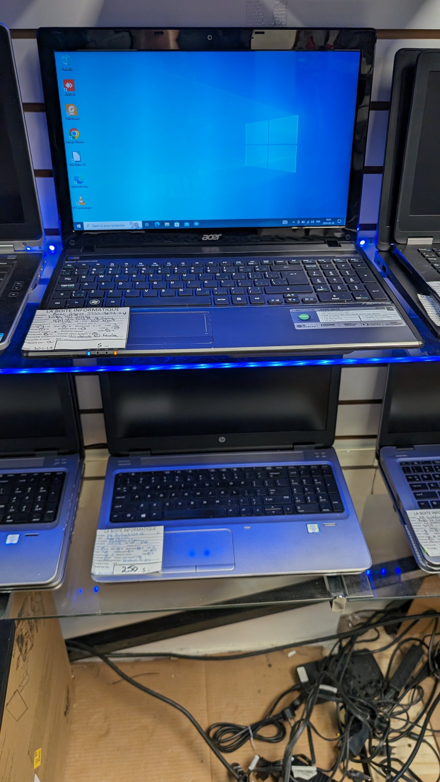 Laptop Acer Aspire 5755-9674 SSD NEUF 500Go i7-2670QM 2,2GHz 8Go 15,6po DVD HDMI garantie 6 mois + tx