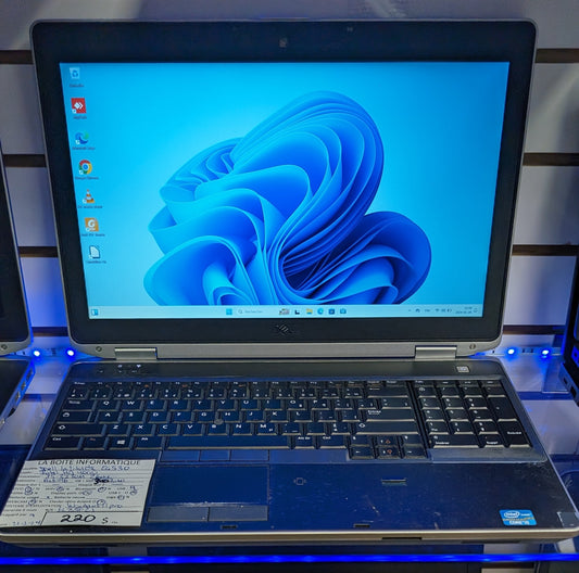 Laptop Dell Latitude E6530 i5-3230M 2,6GHz SSD 300Go 16Go 15,6po HDMI Win11 garantie 6 mois + tx