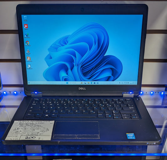 Laptop Dell Latitude E5450 i5-5200U 2,2GHz 8Go SSD 256Go 14po HDMI garantie 6 mois + tx