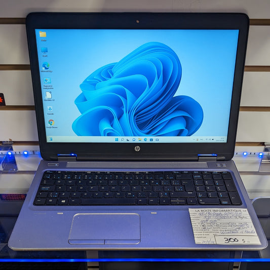Laptop HP ProBook 650 G2 15,6po i5-6200U 2,4GHz 8Go SSD 480Go garantie 6 mois + tx