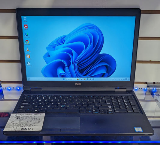 Laptop Dell Precision 3530 i7-8850H 2,6GHz 16Go SSD 512Go M.2 15,6po HDMI garantie 6 mois + tx