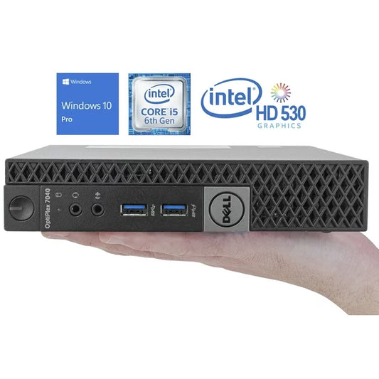 Tiny Desktop Dell Optiplex 7040 i5-6500T 2,5GHz 16Go SSD 128Go M.2 HDD 1TB